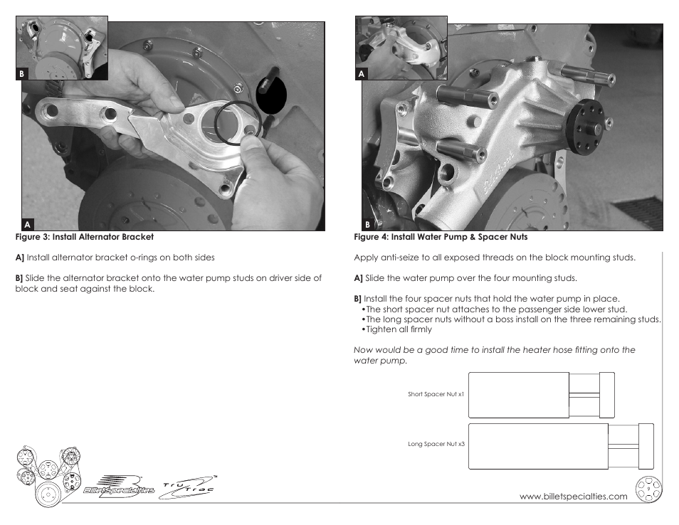 Billet Specialties Premium Tru Trac Serpentine System - Big Block Chevy User Manual | Page 5 / 11