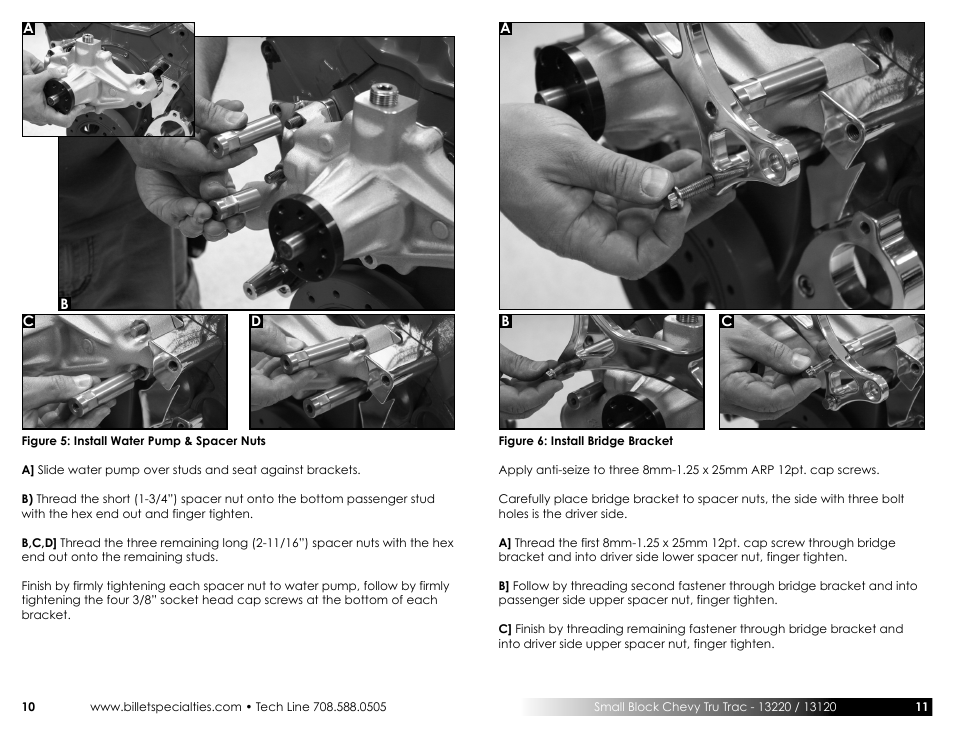 Billet Specialties Premium Tru Trac Serpentine System - Small Block Chevy User Manual | Page 6 / 11