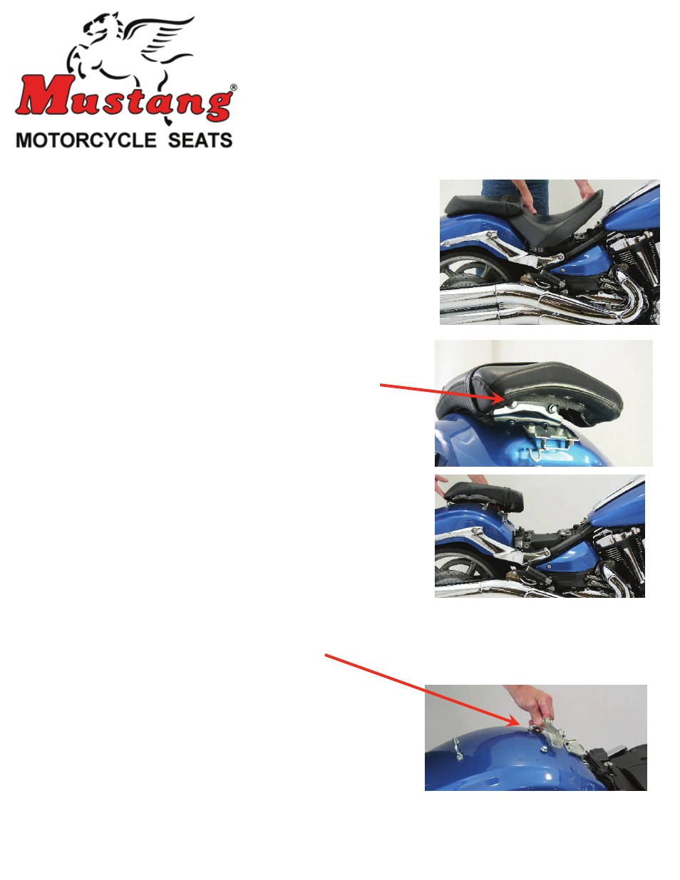 Mustang Motorcycle Seats One-Piece Deluxe DayTripper Seat - Yamaha Raider User Manual | 2 pages