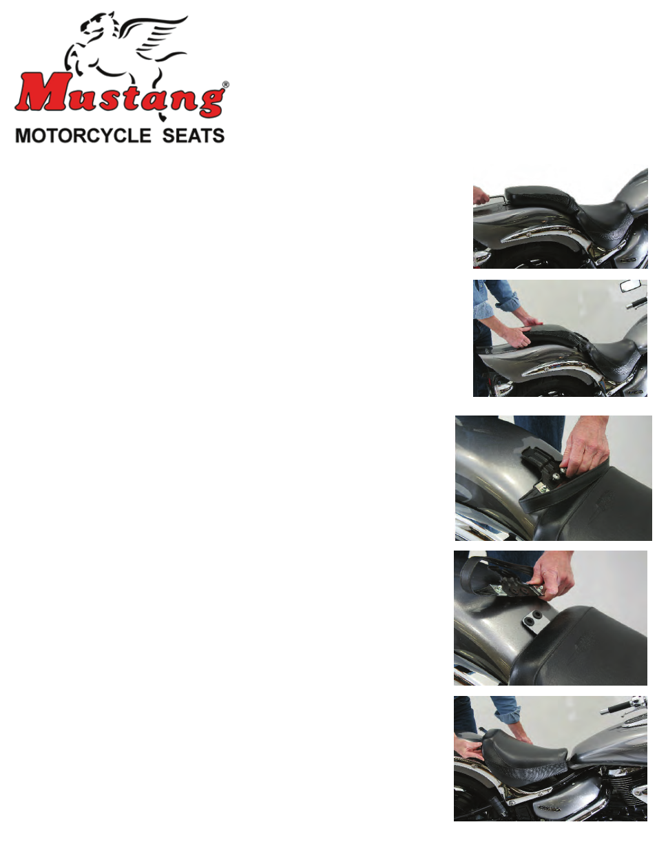 Mustang Motorcycle Seats One-Piece DayTripper Seat - Suzuki Boulevard M50 User Manual | 2 pages