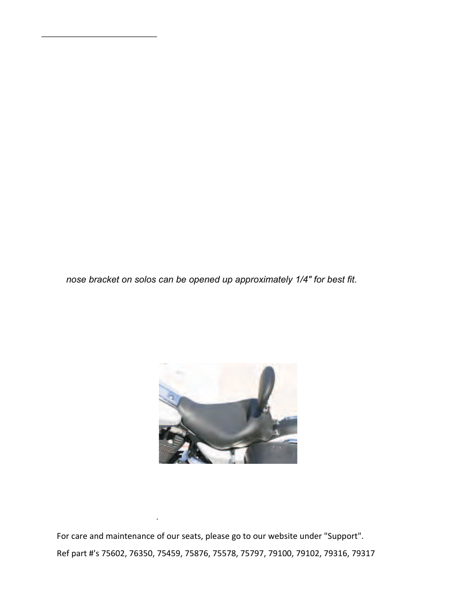 Mustang Motorcycle Seats Deluxe DayTripper Solo Seat - Harley-Davidson FLHR User Manual | Page 2 / 2