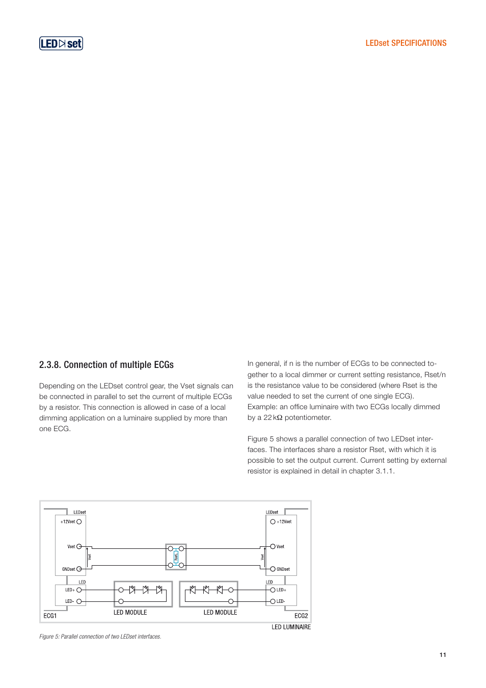 Connection of multiple ecgs | OSRAM OPTOTRONIC Constant current LED power supplies with 3DIM User Manual | Page 11 / 50