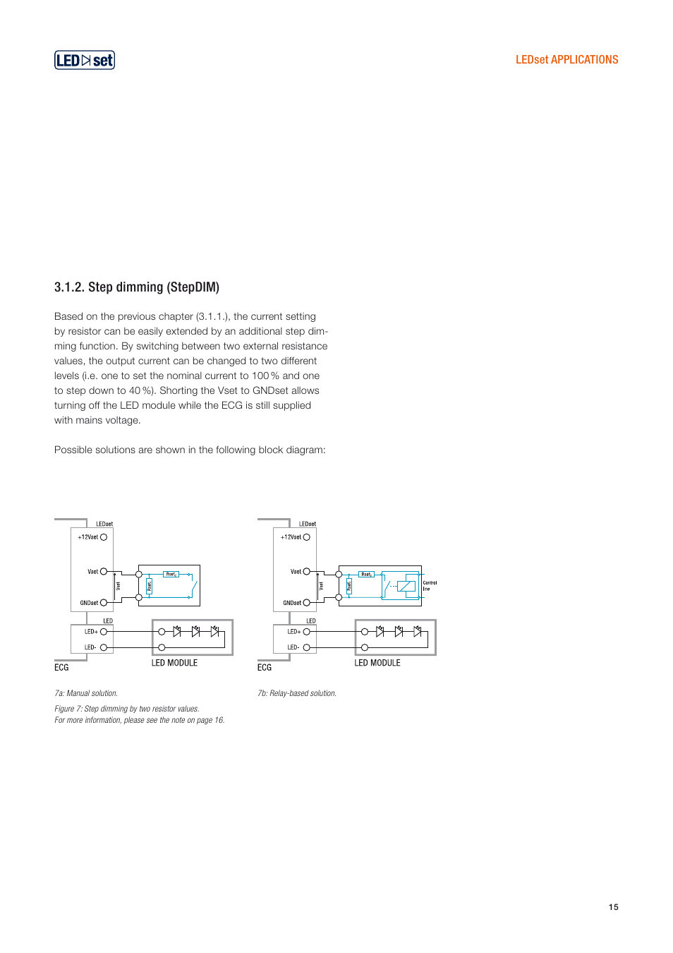 Step dimming (stepdim) | OSRAM OPTOTRONIC Constant current LED power supplies with 3DIM User Manual | Page 15 / 50