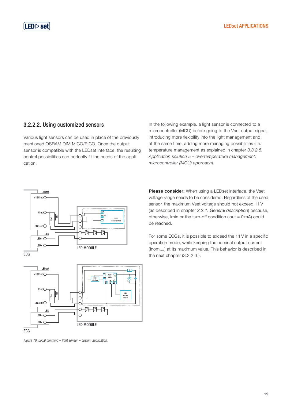 Using customized sensors | OSRAM OPTOTRONIC Constant current LED power supplies with 3DIM User Manual | Page 19 / 50