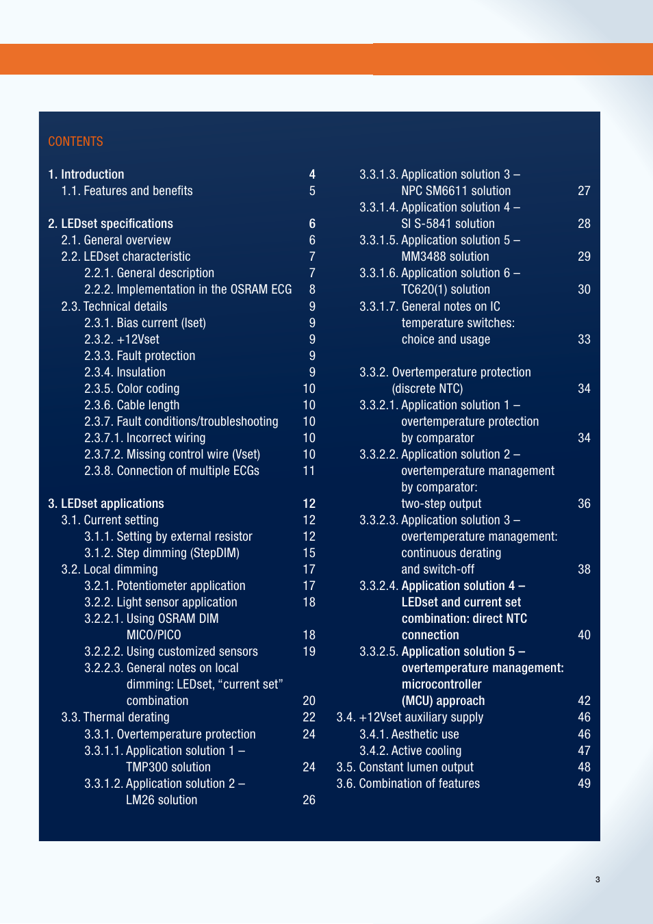 OSRAM OPTOTRONIC Constant current LED power supplies with 3DIM User Manual | Page 3 / 50