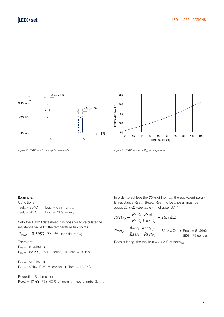 Rset, 7 k ω rset, 8 k ω rset | 5997 t | OSRAM OPTOTRONIC Constant current LED power supplies with 3DIM User Manual | Page 31 / 50