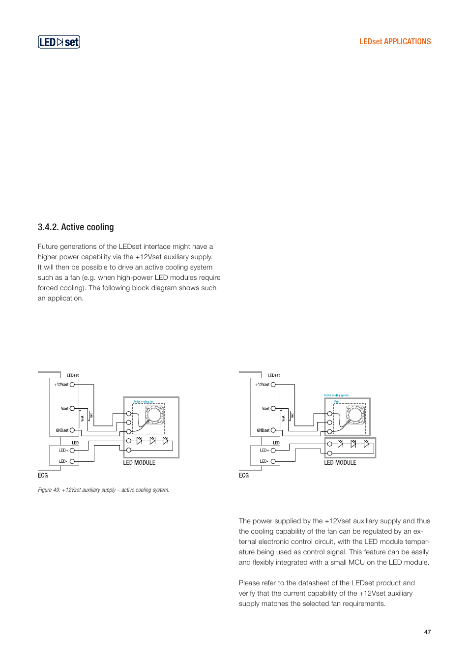 Active cooling | OSRAM OPTOTRONIC Constant current LED power supplies with 3DIM User Manual | Page 47 / 50