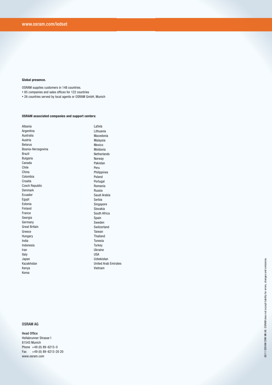 OSRAM OPTOTRONIC Constant current LED power supplies with 3DIM User Manual | Page 50 / 50