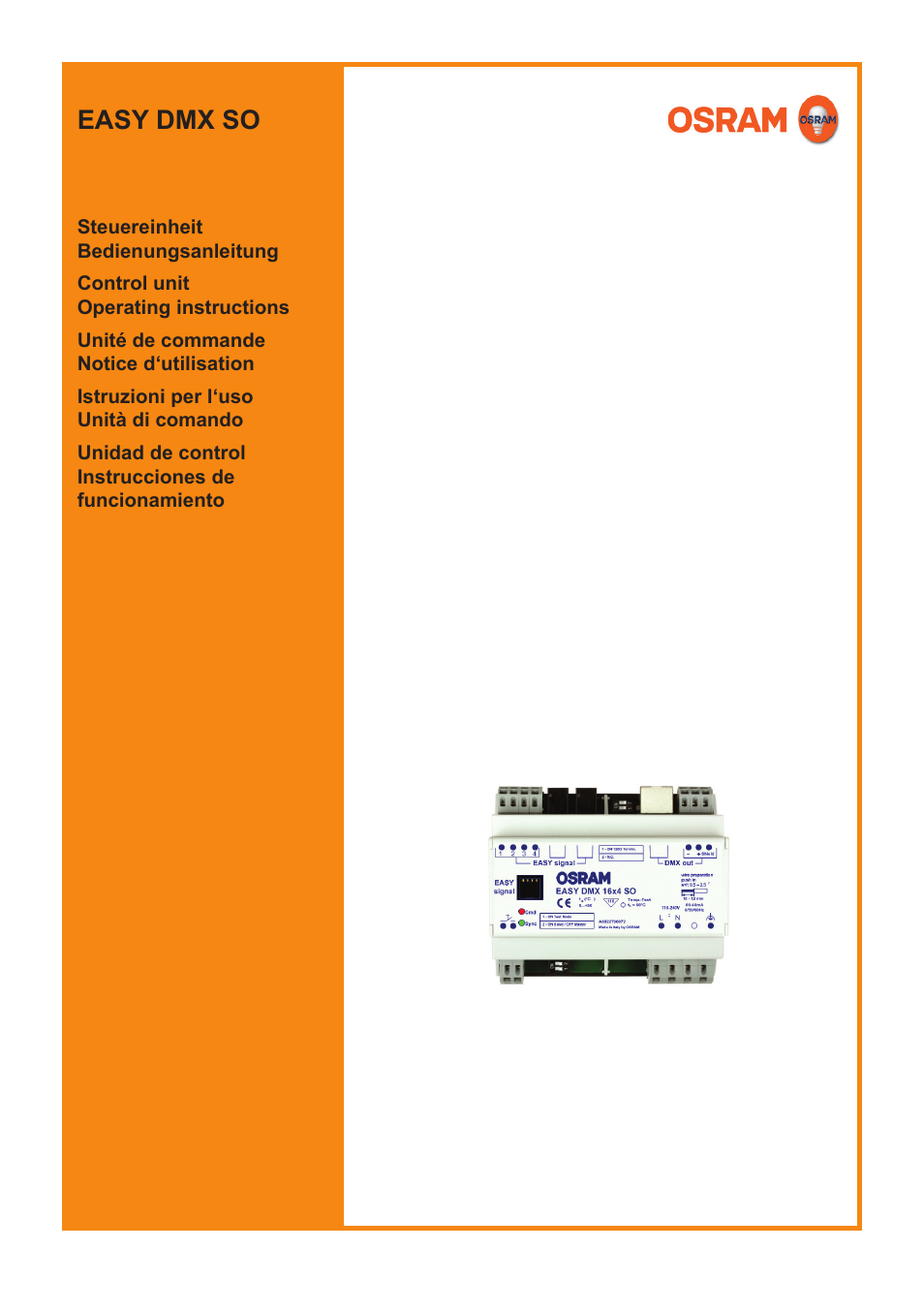 OSRAM EASY DMX 16x4 SO User Manual | 114 pages