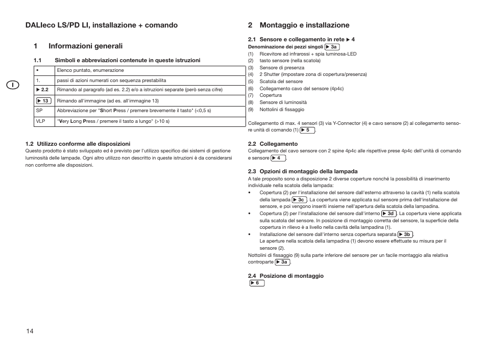 2 montaggio e installazione | OSRAM DALIeco LS User Manual | Page 14 / 16