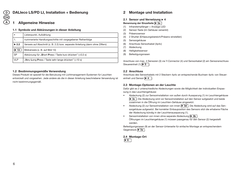 2 montage und installation | OSRAM DALIeco LS User Manual | Page 6 / 16