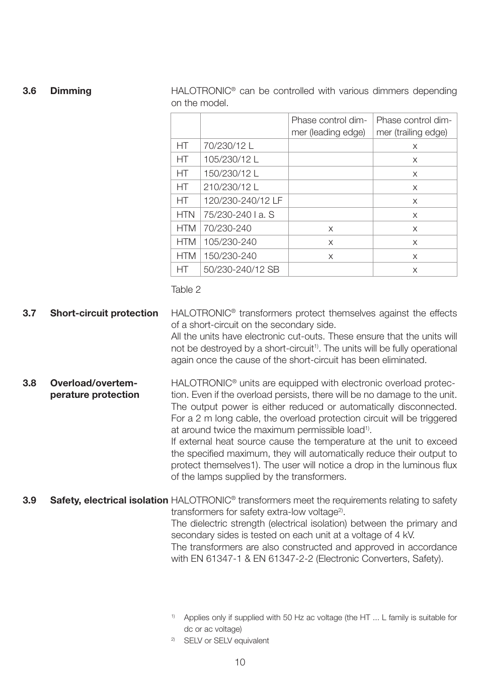 OSRAM HALOTRONIC-PROFESSIONAL HTL User Manual | Page 11 / 25