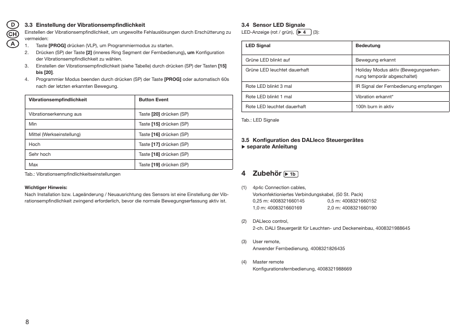 4 zubehör | OSRAM HF LS LI User Manual | Page 8 / 28