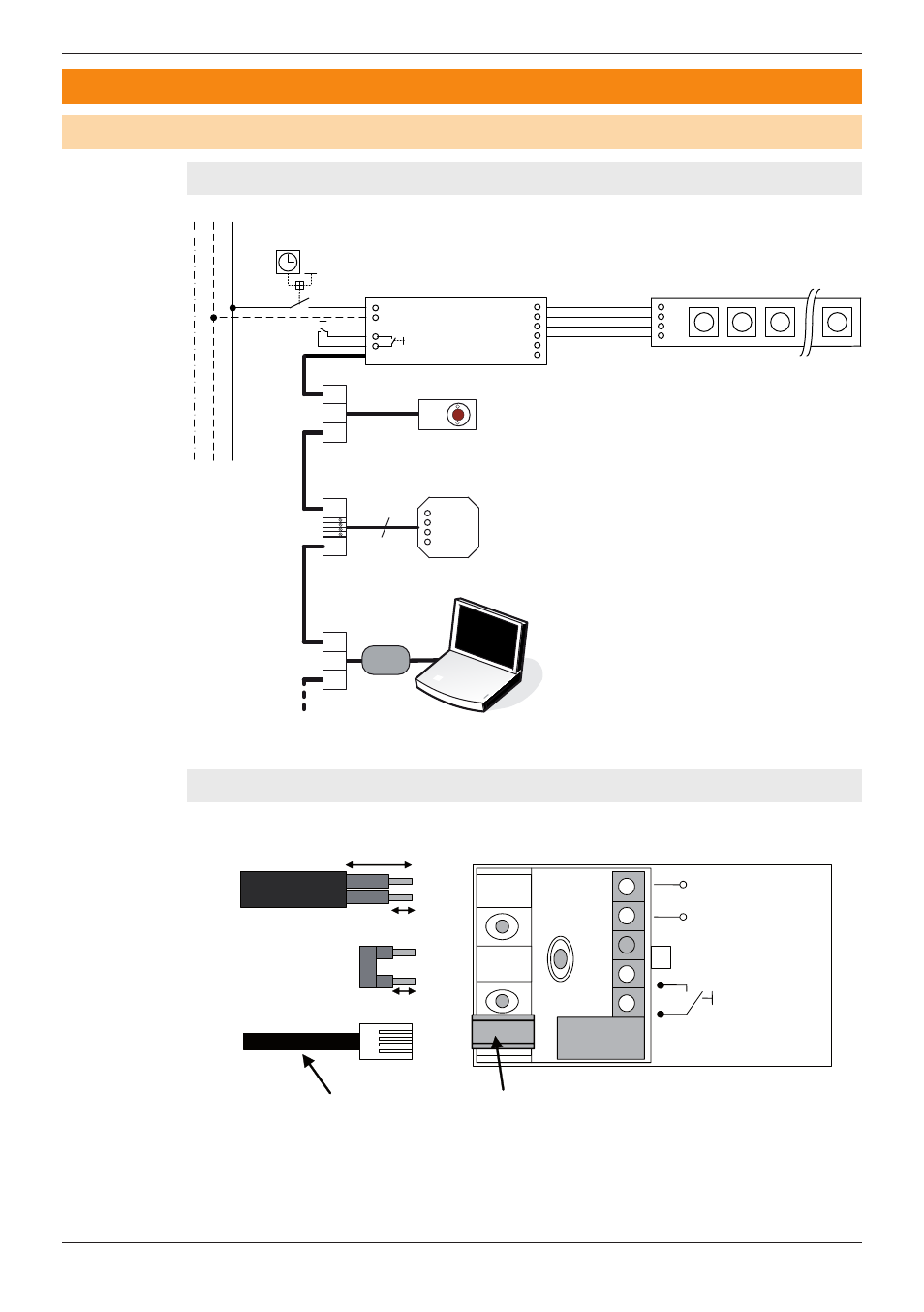 Installation, Connecting the control unit, Wiring diagram | Ot easy 60 input connections | OSRAM OPTOTRONIC OT EASY 60 II User Manual | Page 7 / 19
