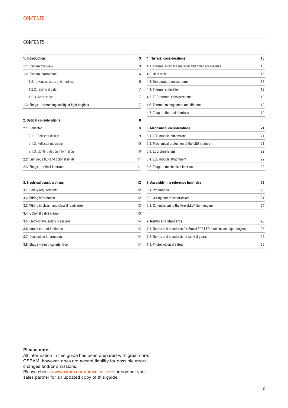 OSRAM PrevaLED Core Z2 User Manual | Page 2 / 27