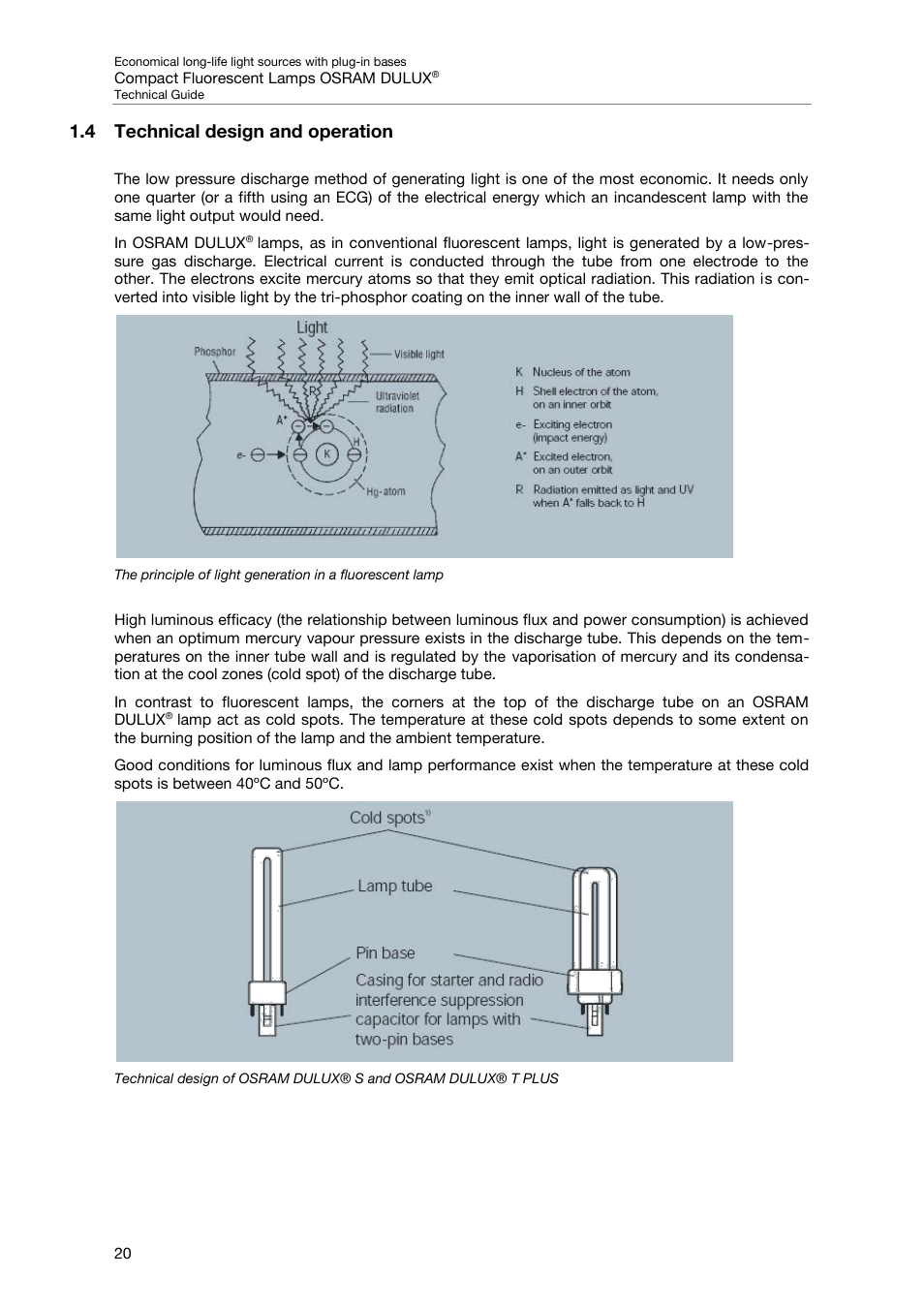 4 technical design and operation | OSRAM DULUX F User Manual | Page 22 / 108