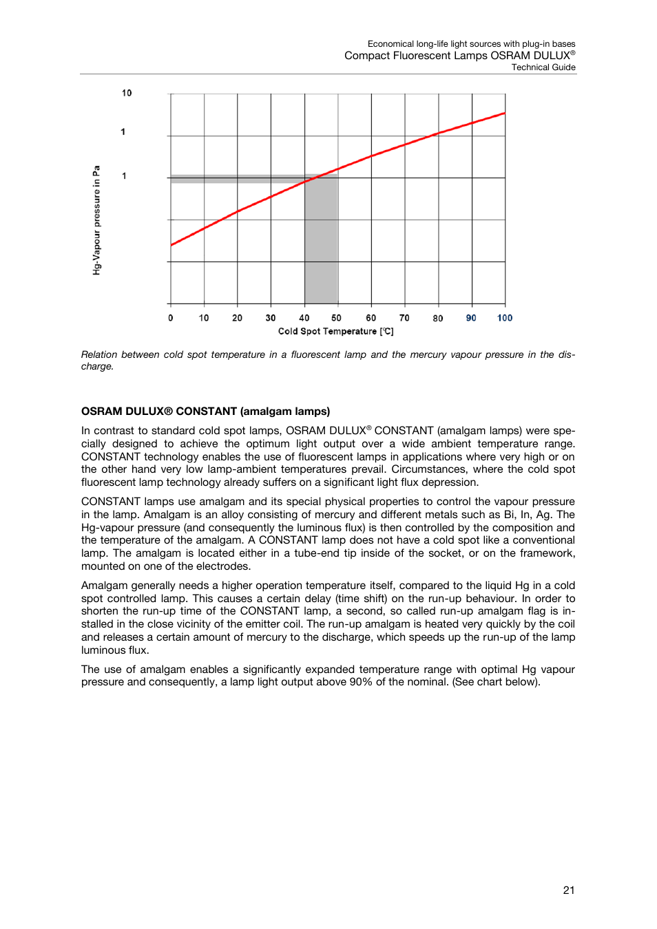 Osram dulux® constant (amalgam lamps) | OSRAM DULUX F User Manual | Page 23 / 108