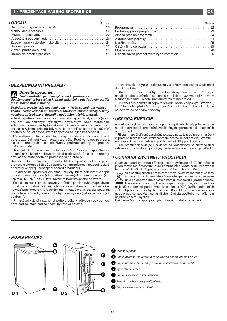 Fagor 1FET-107W User Manual | Page 19 / 44