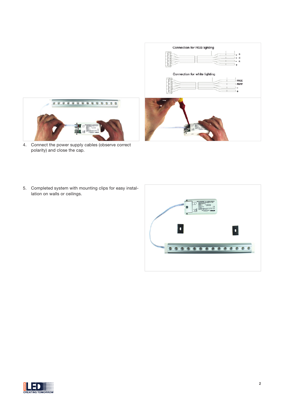 OSRAM LINEARlight Colormix Overall Module User Manual | Page 2 / 2