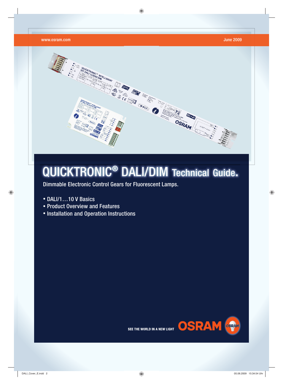 OSRAM QUICKTRONIC INTELLIGENT DIM CFL User Manual | 92 pages