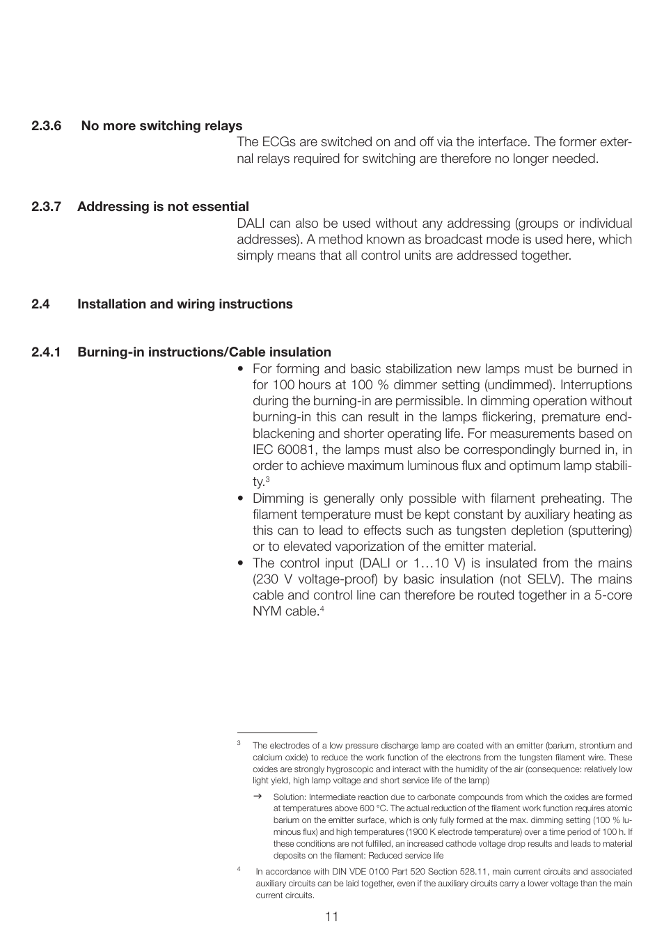 OSRAM QUICKTRONIC INTELLIGENT DIM CFL User Manual | Page 12 / 92