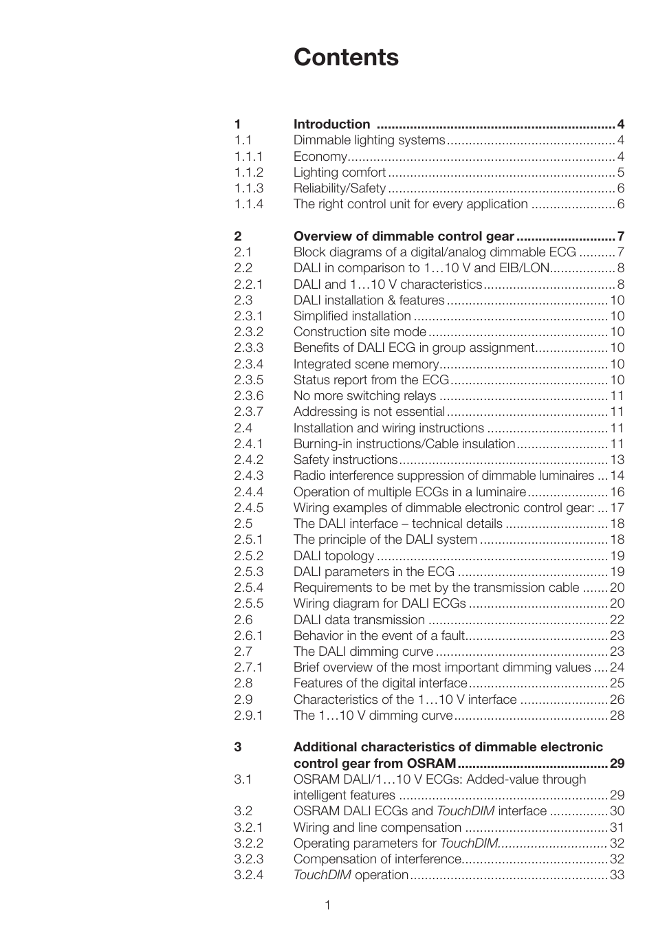 OSRAM QUICKTRONIC INTELLIGENT DIM CFL User Manual | Page 2 / 92