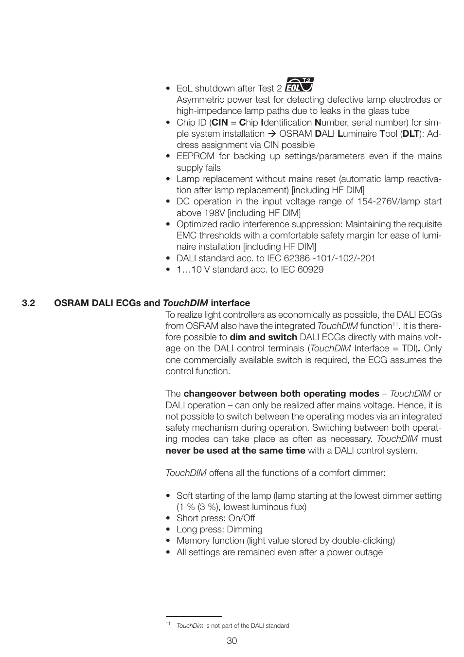 OSRAM QUICKTRONIC INTELLIGENT DIM CFL User Manual | Page 31 / 92