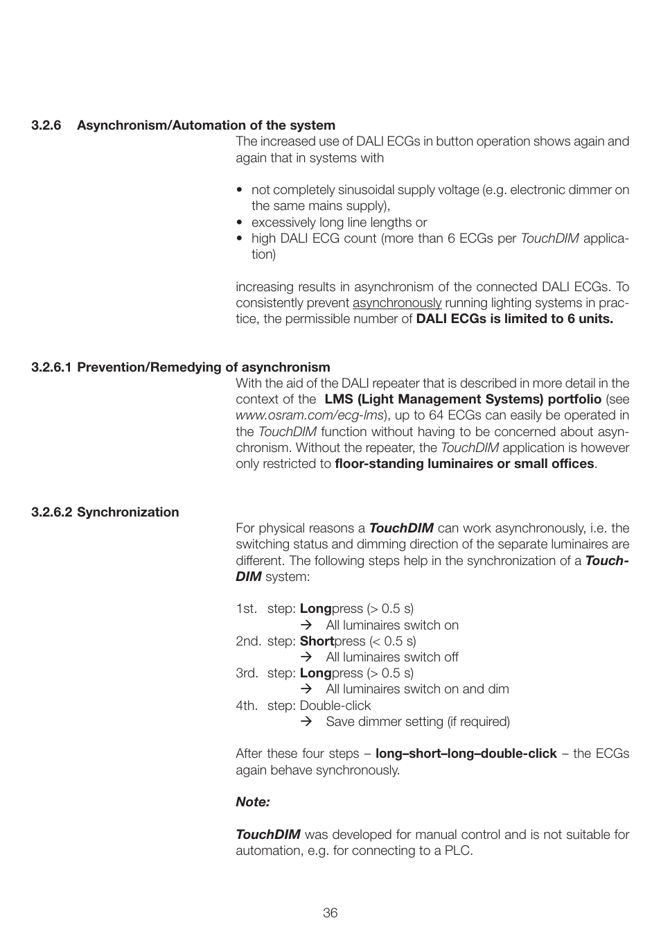 OSRAM QUICKTRONIC INTELLIGENT DIM CFL User Manual | Page 37 / 92