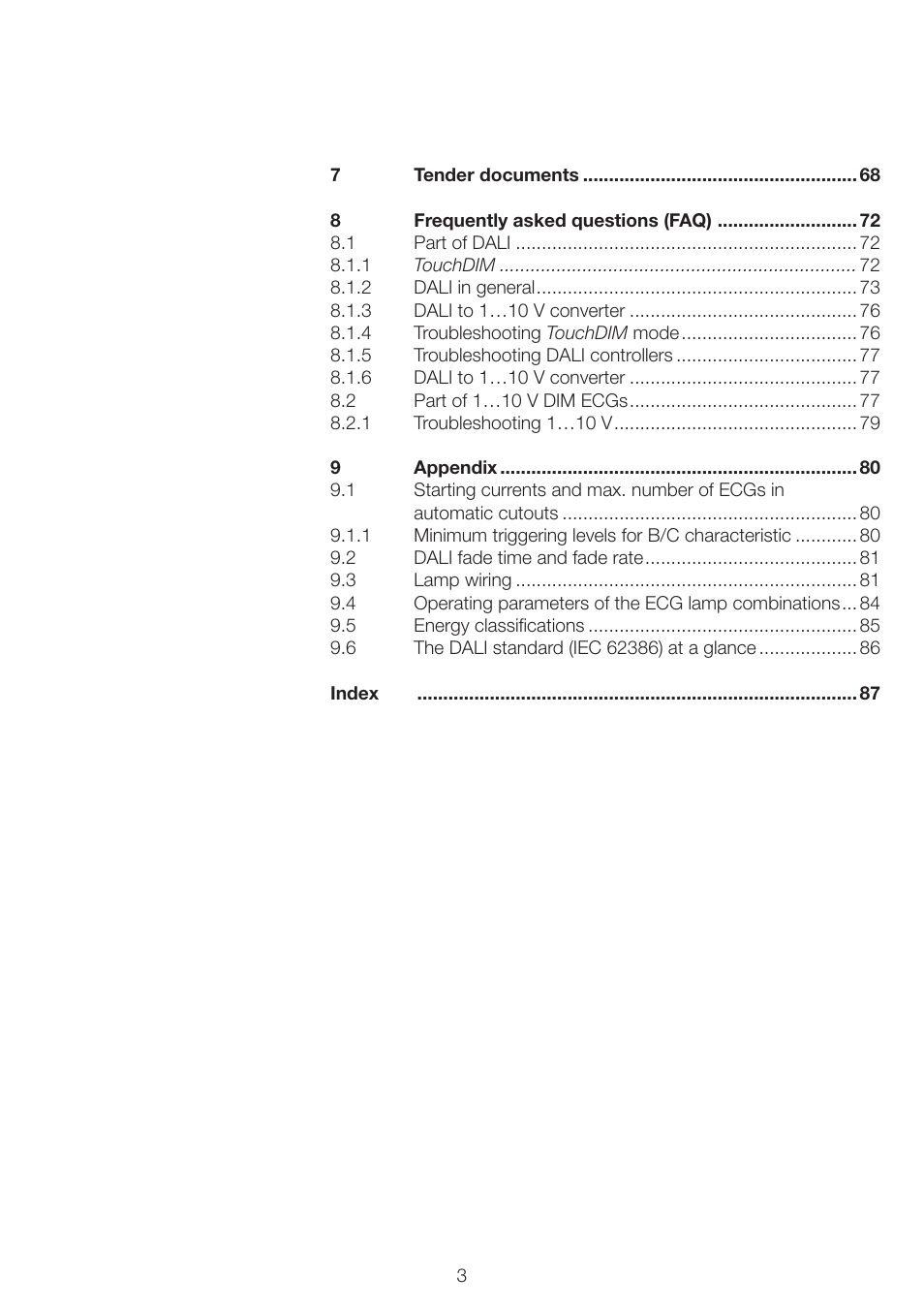 OSRAM QUICKTRONIC INTELLIGENT DIM CFL User Manual | Page 4 / 92