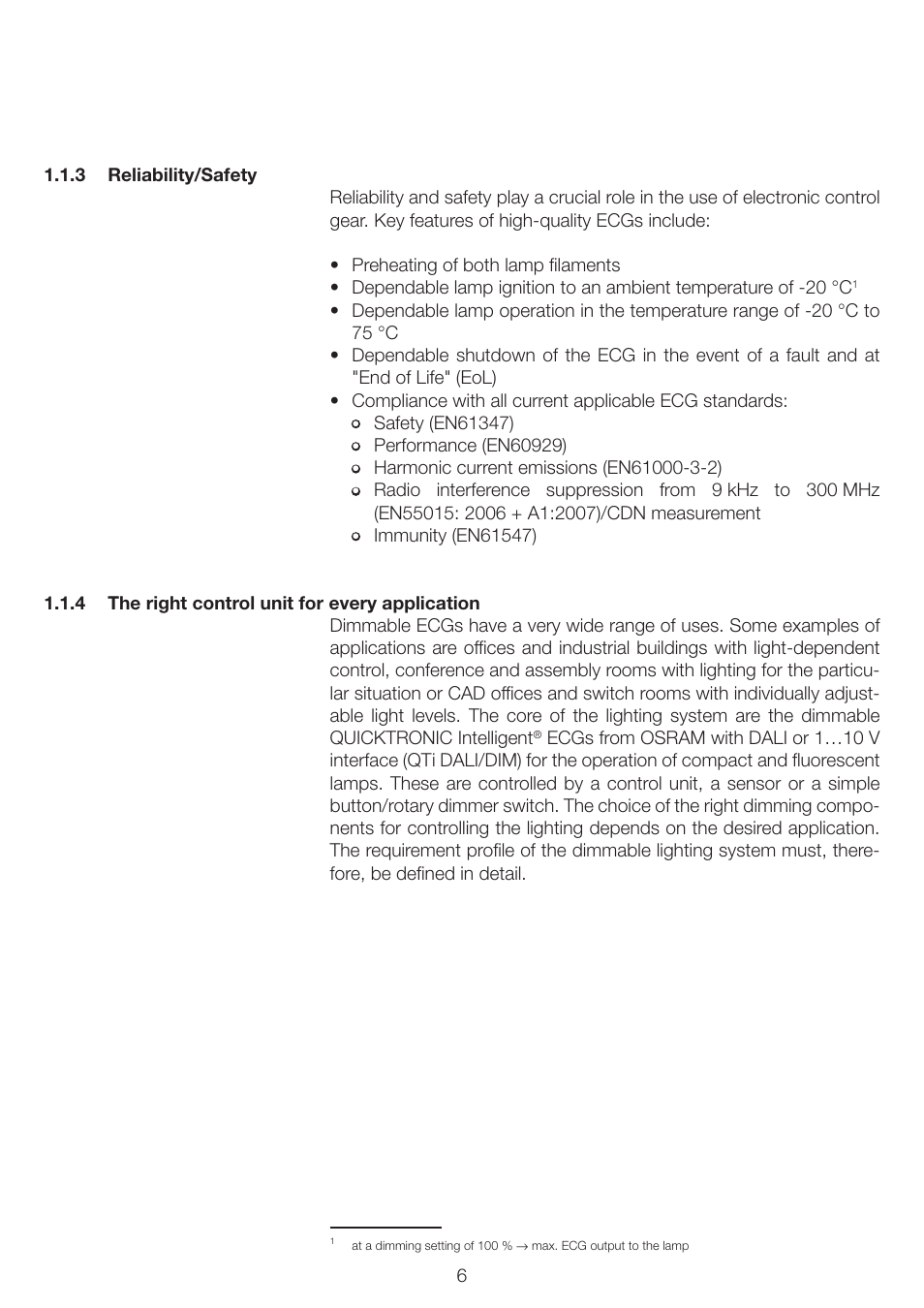 OSRAM QUICKTRONIC INTELLIGENT DIM CFL User Manual | Page 7 / 92