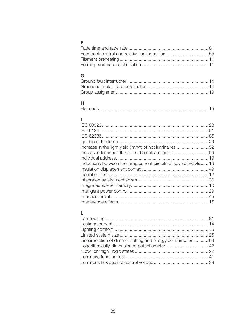 OSRAM QUICKTRONIC INTELLIGENT DIM CFL User Manual | Page 89 / 92