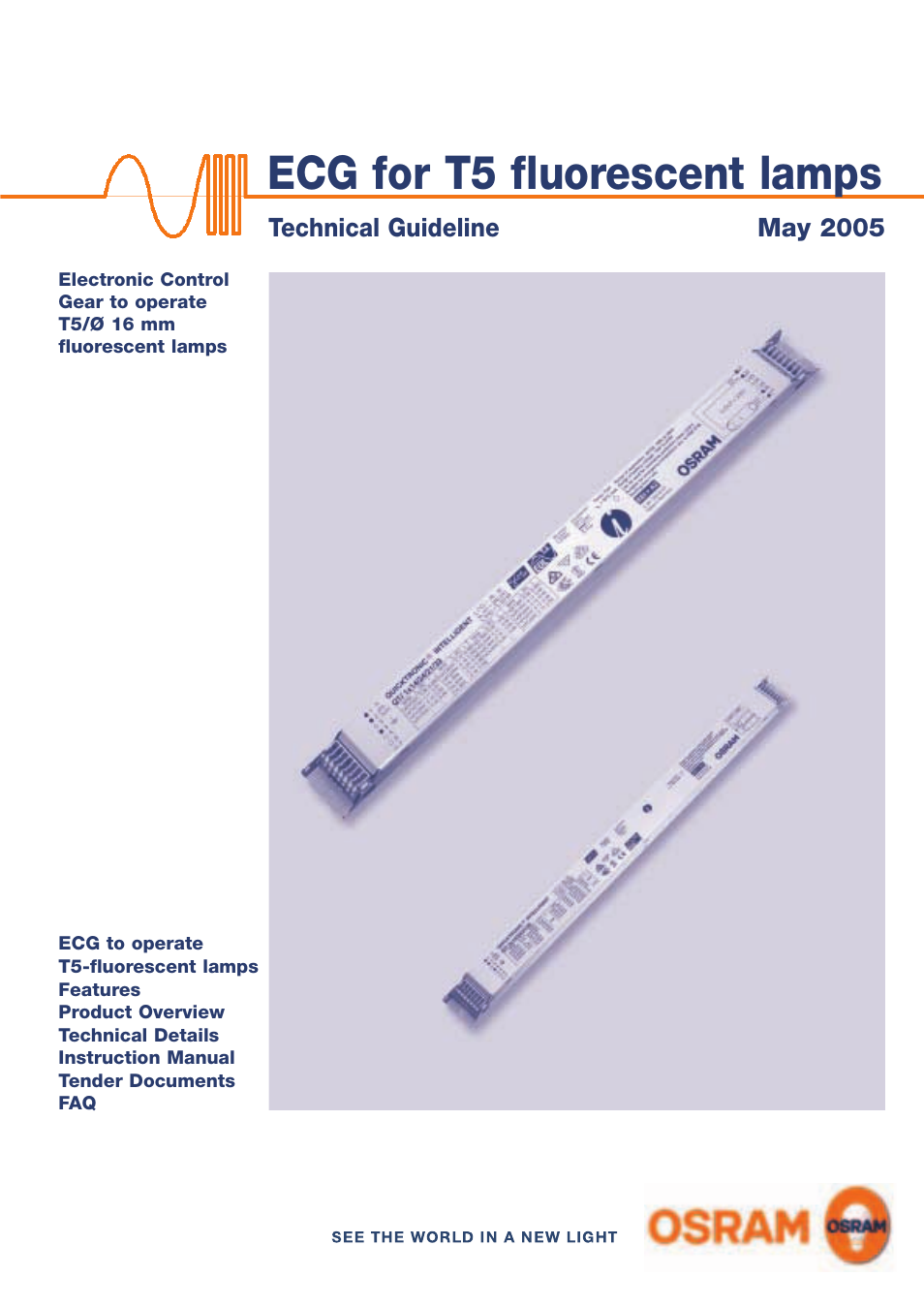 OSRAM QUICKTRONIC-M ECG for circular FL 16 mm User Manual | 93 pages