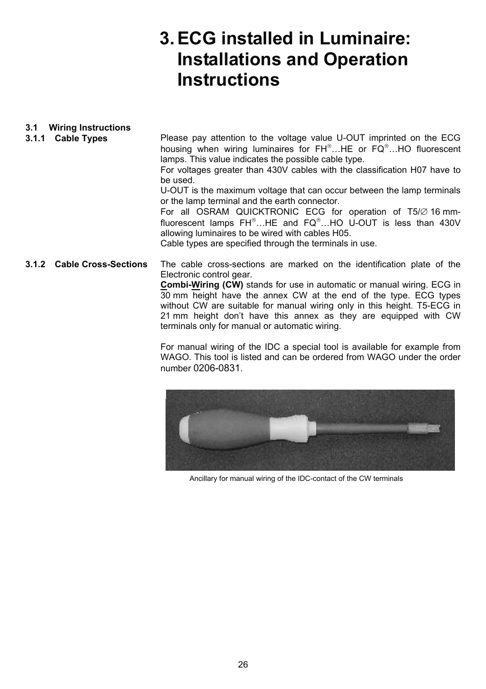 OSRAM QUICKTRONIC-M ECG for circular FL 16 mm User Manual | Page 27 / 93