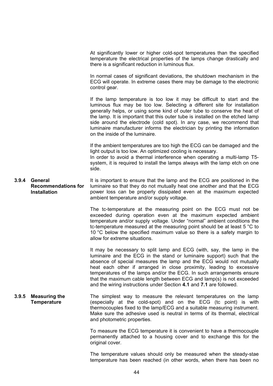 OSRAM QUICKTRONIC-M ECG for circular FL 16 mm User Manual | Page 45 / 93