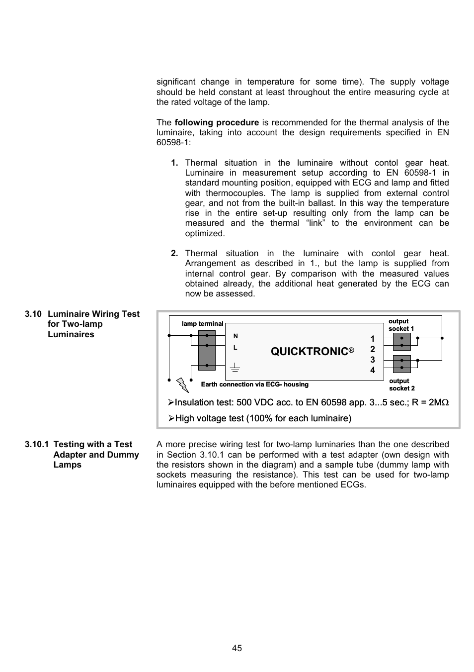 Quicktronic | OSRAM QUICKTRONIC-M ECG for circular FL 16 mm User Manual | Page 46 / 93