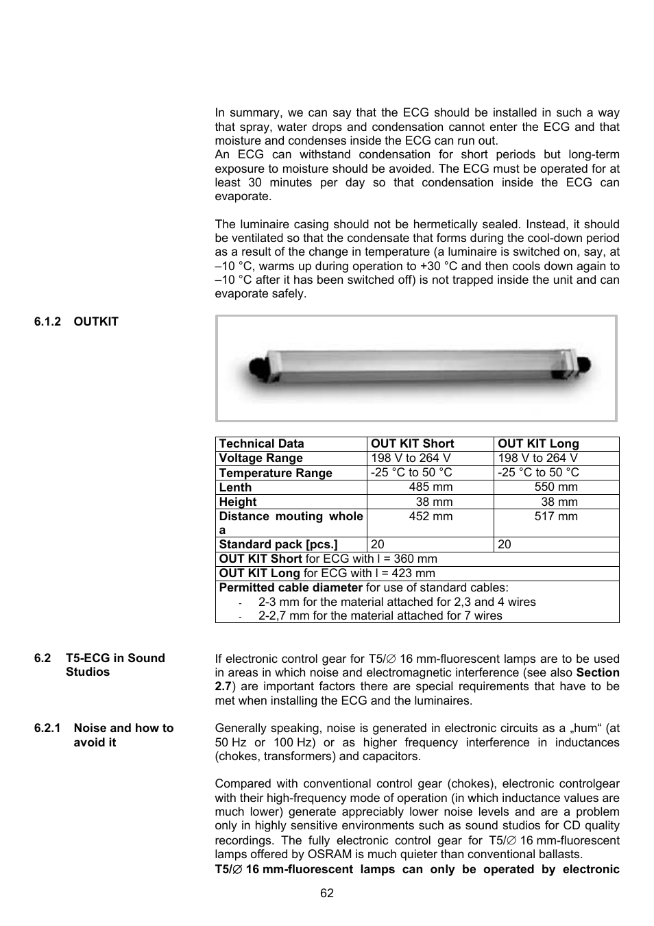 OSRAM QUICKTRONIC-M ECG for circular FL 16 mm User Manual | Page 63 / 93