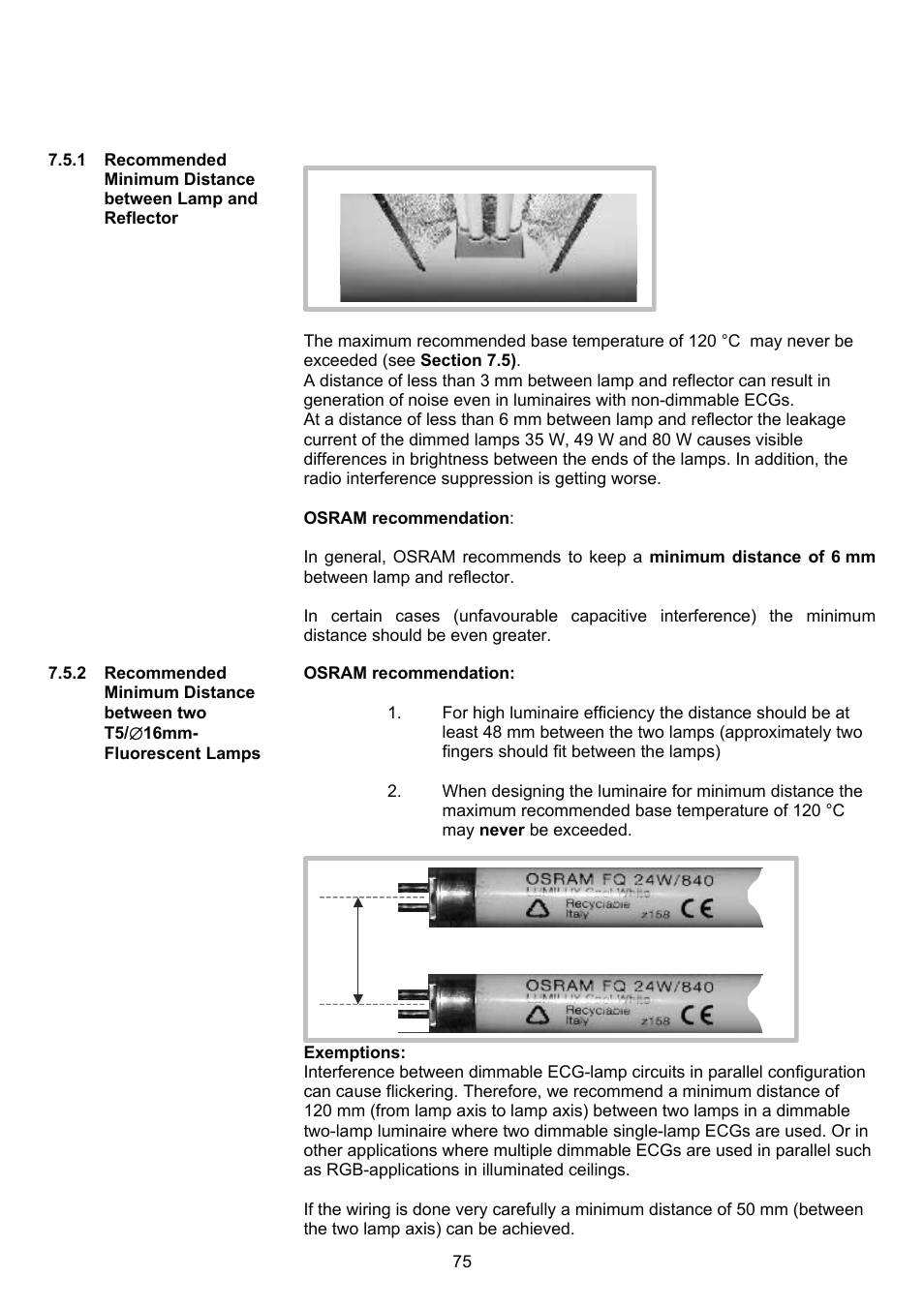 OSRAM QUICKTRONIC-M ECG for circular FL 16 mm User Manual | Page 76 / 93