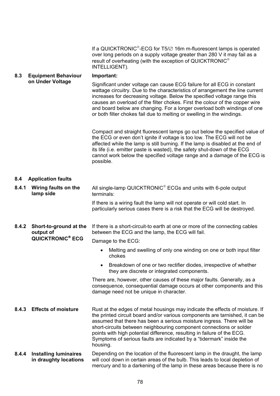 OSRAM QUICKTRONIC-M ECG for circular FL 16 mm User Manual | Page 79 / 93