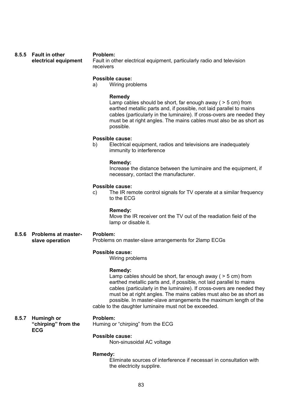 OSRAM QUICKTRONIC-M ECG for circular FL 16 mm User Manual | Page 84 / 93