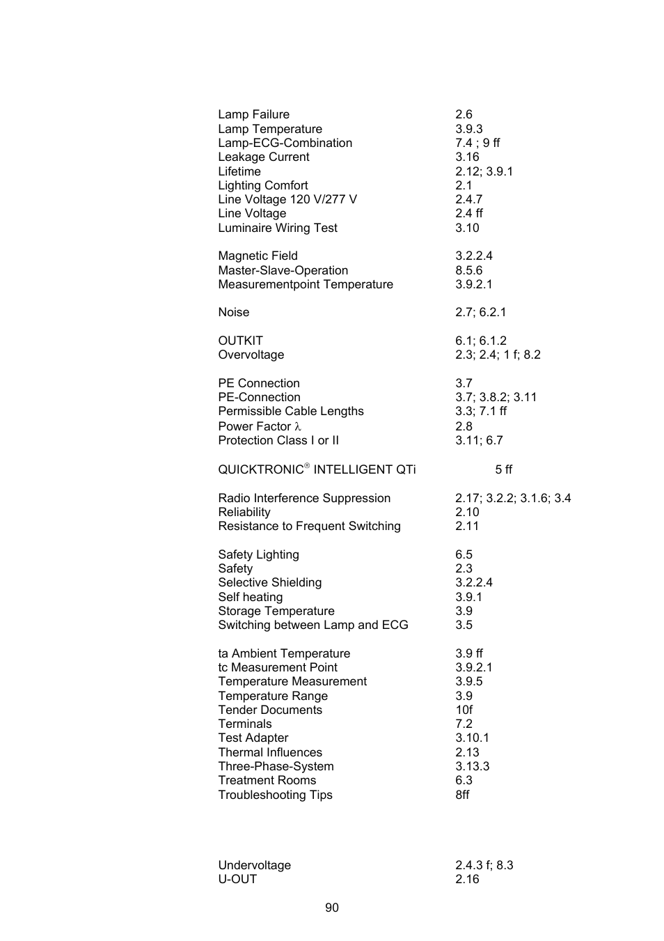 OSRAM QUICKTRONIC-M ECG for circular FL 16 mm User Manual | Page 91 / 93