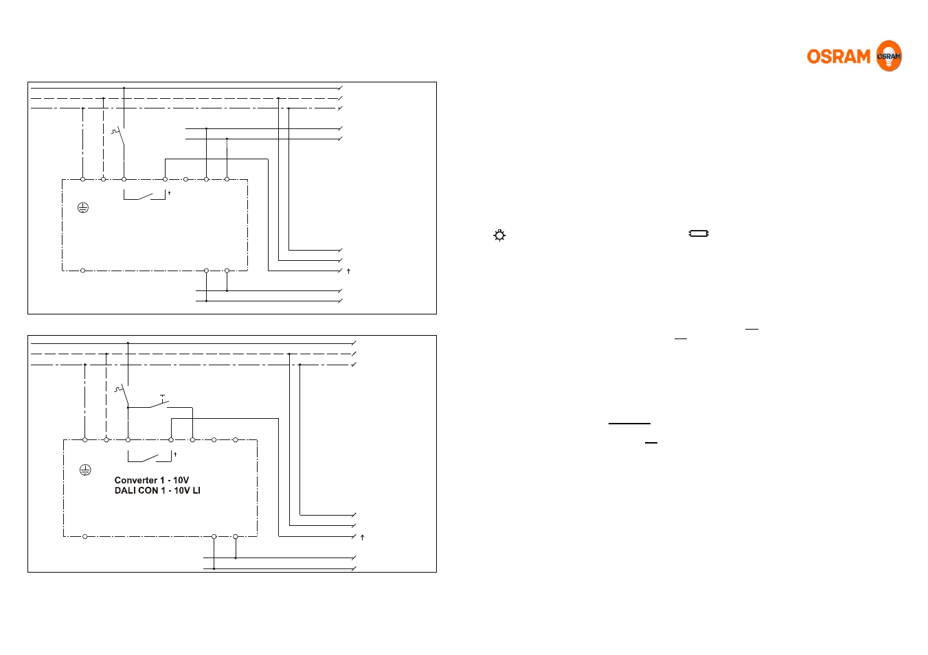OSRAM DALI CON 1…10 LI User Manual | 3 pages