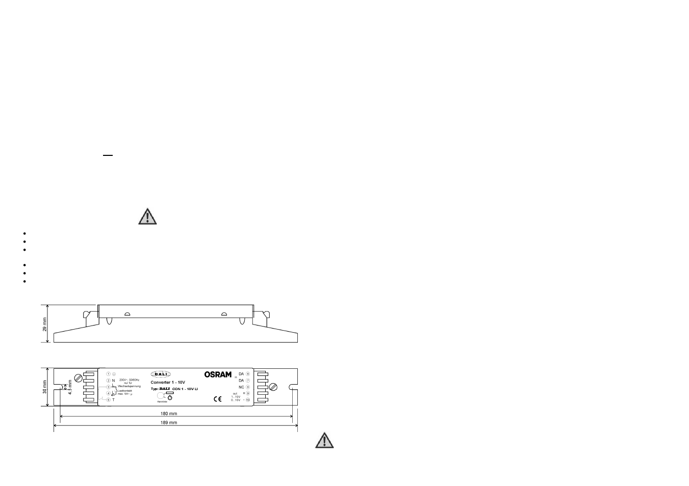 OSRAM DALI CON 1…10 LI User Manual | Page 2 / 3