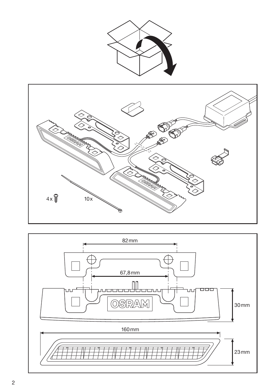 OSRAM LEDriving PX-5 – LED daytime running ligh User Manual | Page 2 / 15