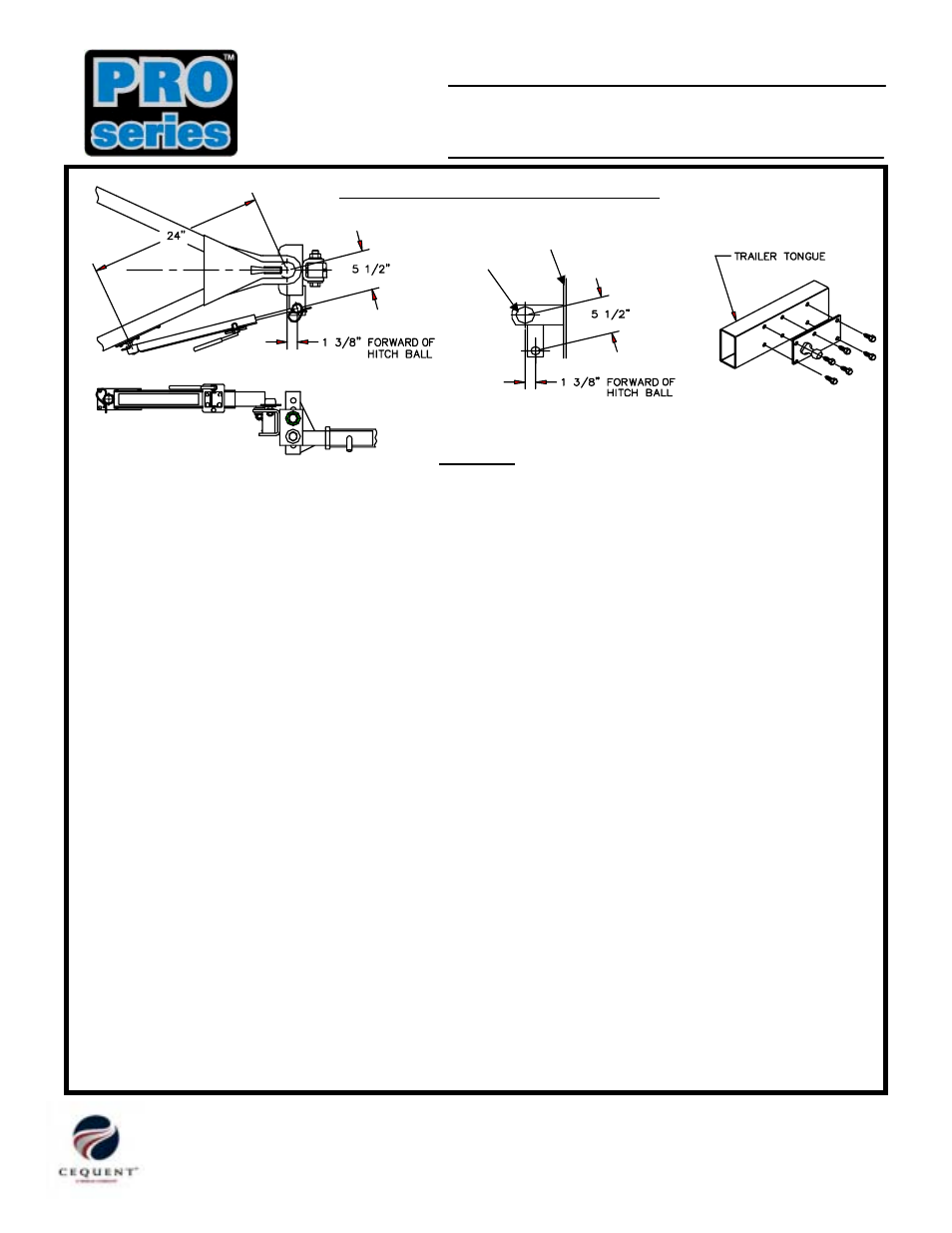 Item: description, Sway control | Pro Series 83660 SWAY CONTROL User Manual | Page 2 / 2