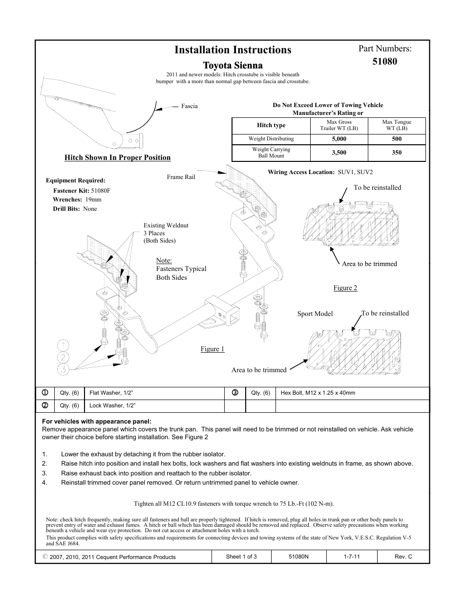 Pro Series 51080 51 Receiver User Manual | 3 pages