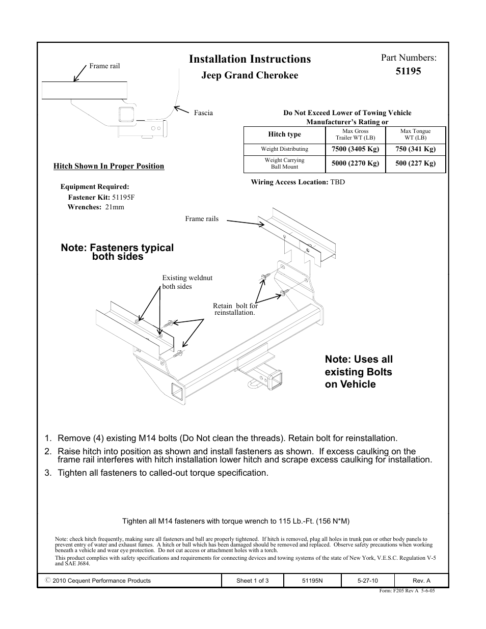 Pro Series 51195 51 Receiver User Manual | 3 pages