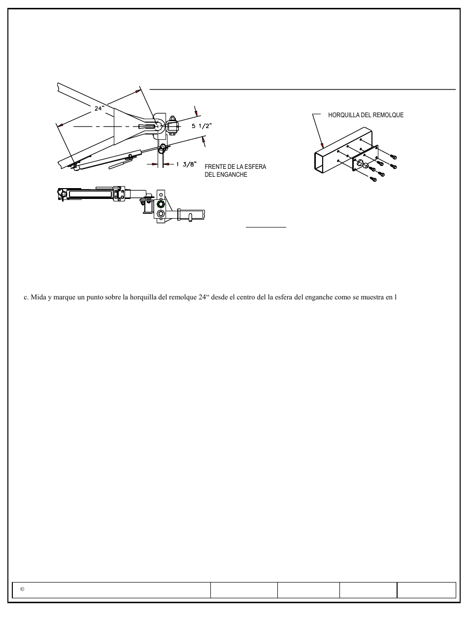 Instrucciones de instalación, Números de partes | Pro Series 49904 ROUND BAR WD User Manual | Page 22 / 24