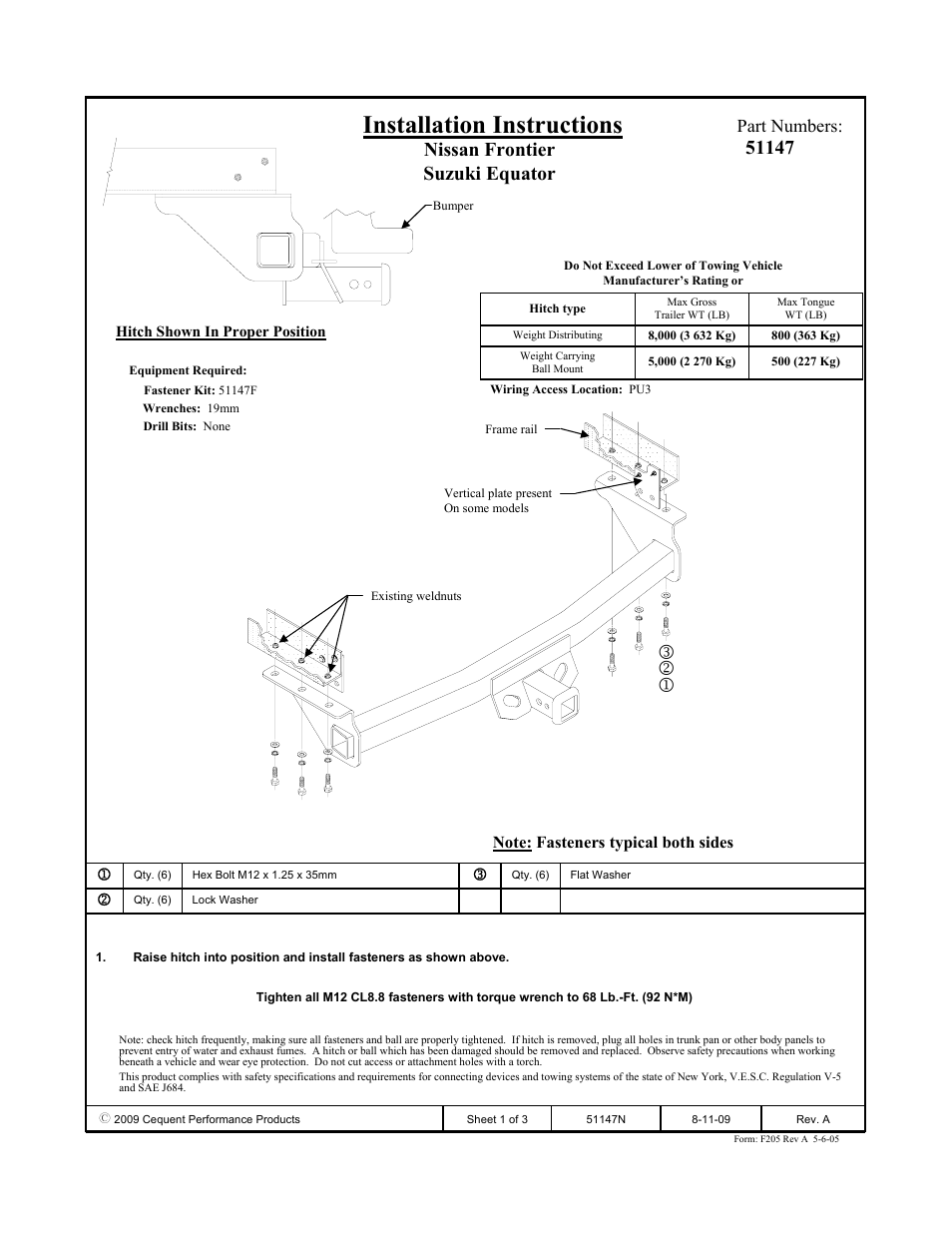 Pro Series 51147 51 Receiver User Manual | 3 pages