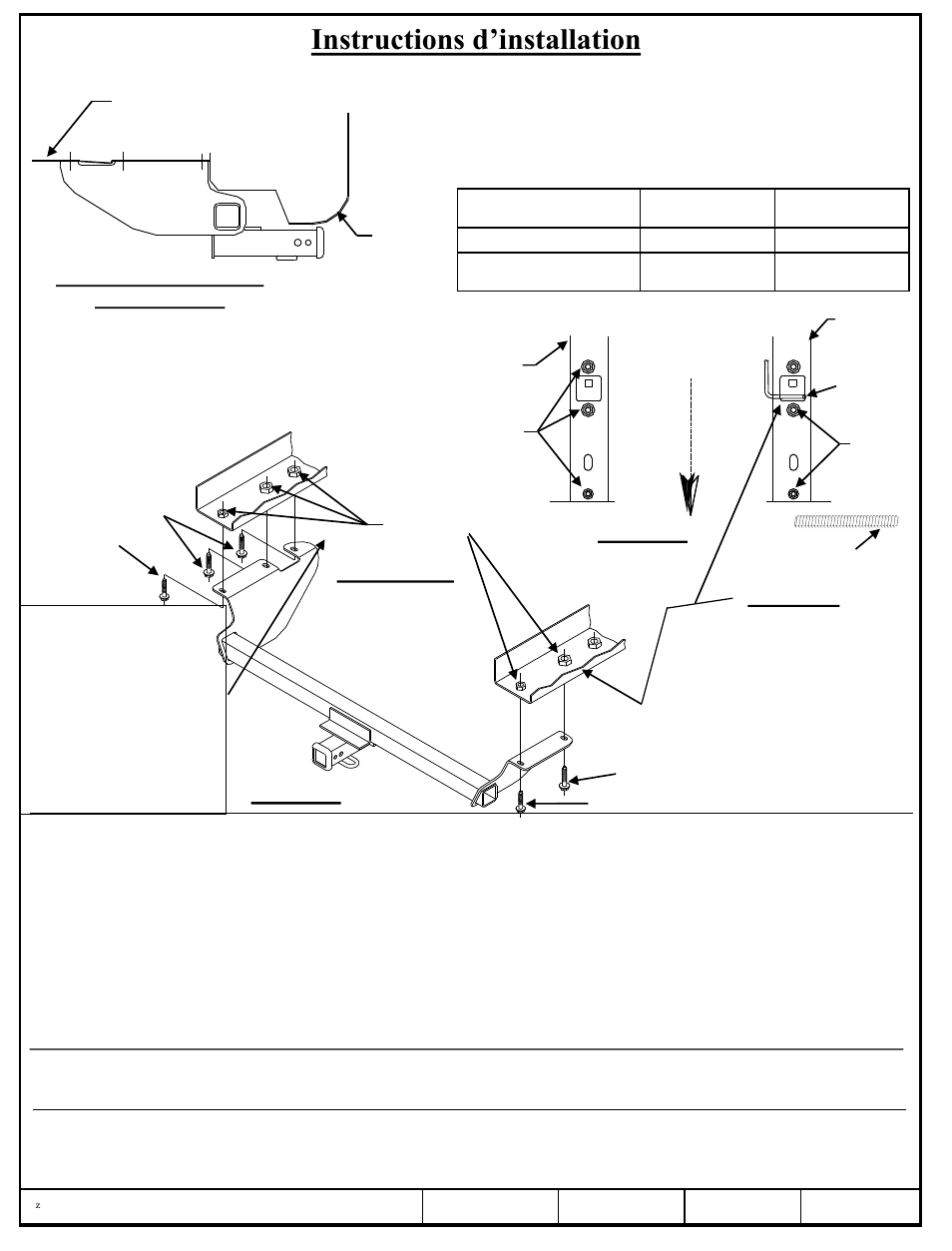 Instructions d’installation, Figure 1, Figure 2 | Numéros de pièce, Attention | Pro Series 97203 51 Receiver User Manual | Page 2 / 3