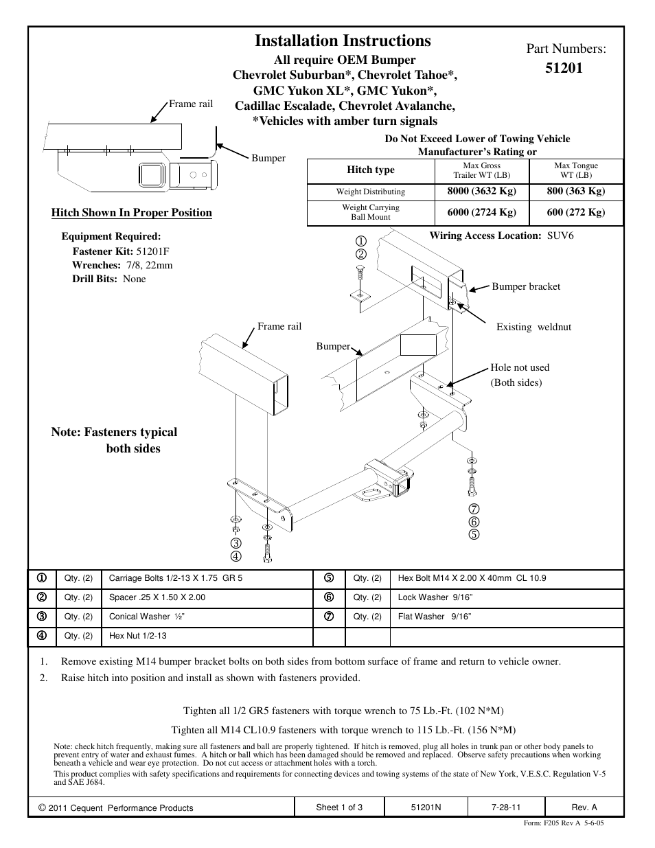 Pro Series 51201 51 Receiver User Manual | 3 pages